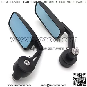 MT400-006-BK Black Handlebar Bar End Mirrors Compatible with Suzuki Kawasaki Yamaha Harley Compatible with any 7/8 Inches or 1 inch diameter handle