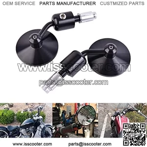 Bar End Mirrors, Motor-mh Motorcycle Handlebar Rearview Side Standard 7/8 Hollow Mirror Fit for Honda Yamaha Suzuki Kawasaki and More