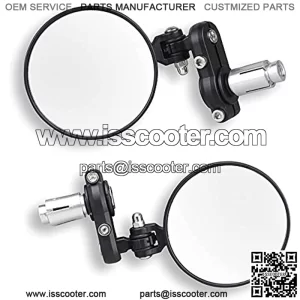 Foldable Bar End Mirrors Universal Motorcycle Rear View Side Mirror for 7/8" Handlebar Compatible with Honda Grom Harley Kawasaki Scooter