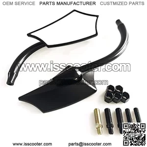 Mocar-CNC Aluminum Motorcycle Mirrors Rear View black 8MM 10MM fit for Harley Davidson Honda Yamaha Kawasaki Suzuki KTM BMW Aprilia Universal Moto