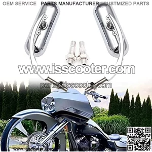 8mm 10mm Motorcycle Oval Rearview Mirrors For Harley Dyna Softail  Touring Kawasaki Suzuki