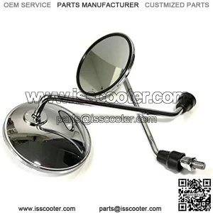 Motorcycle Back View Mirror Electric Bicycle Rearview Mirrors Moped Side Mirror 8mm Round