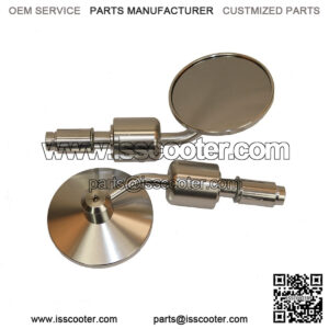 Universal Parts 7/8" Bar End Mirrors - Silver