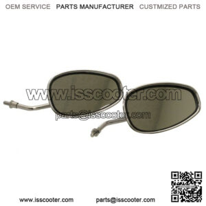 Scooter Chrome Mirror Set - 8mm or 10mm