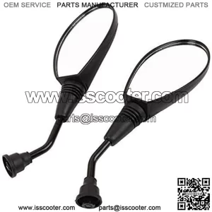 GY6 Rear view Mirror with Handlebar Mount for Motorcycle Scooter Moped Dirt Bike Bicycle Cruiser Coolster Snowmobile ATV