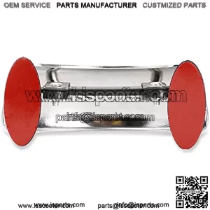 Motorcycle Rearview Mirror, Motorcycle Rear View Mirror Chromed 180 Ultra Wide Angle Central Windscreen Mount Universal for Motorcycle, ATV/UTVs, Scooters, Cars, Aircrafts, Boats