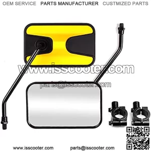 ATV Mirrors, Xislet ATV Rear View Mirrors with Mount Compatible with Honda Rancher Foreman Polaris Sportsman Touring Can-Am Outlander Four Wheeler Quad 7/8" Handlebar Mirror