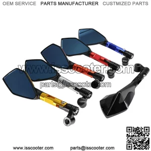 Wholesale motorcycle rearview mirror aluminum alloy sports car short section mirror modified motorcycle scooter rearview mirror