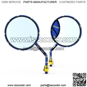 Harley Triumph Ranger Retro Motorcycle Modified CG Stick King Mavericks Round Rearview Mirror Reflector Reversing Mirror