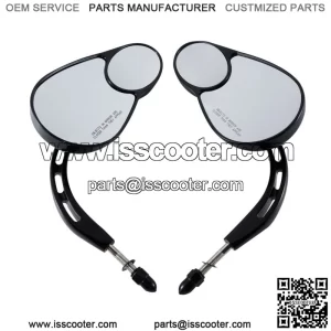 8mm Rear View Mirrors Fit For Harley Touring Road Street Electra Glide Fat Bob (For: Harley-Davidson)