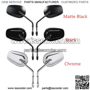 8mm Rearview Side Mirror Fit For Harley Davidson XL1200L XL883 XL883L Sportster