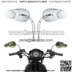 8mm Split Vision Mirrors Fit For Harley Electra Glide Ultra Classic FLHTCU 14-16 (For: Harley-Davidson)