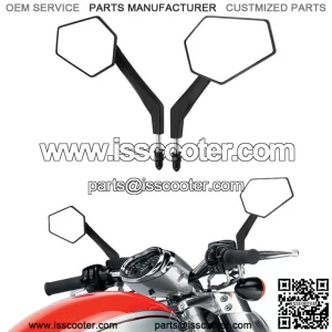 Black Rearview Side Mirrors Fit For Harley Touring Road King Glide Sportster 883 (For: Harley-Davidson)