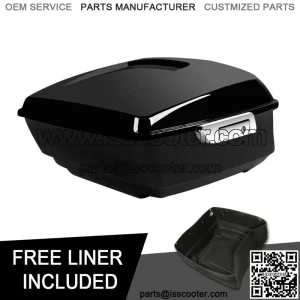 13.7" King Pack Trunk Fit For Harley Tour Pak Touring Road Street Glide 14-23 22 (For: Harley-Davidson)