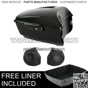 13.7" King Pack Trunk Speakers Fit For Harley Tour Pak Road King Glide 2014-2023 (For: Harley-Davidson)