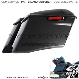 4" Extended Hard Saddlebags Fit For Harley Touring CVO Street Glide 14-23 Black (For: Harley-Davidson)