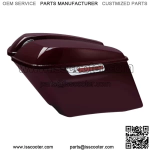 4" Hard Saddlebags Fit For Harley Touring Road Glide 2014-2023 Billiard-Burgundy
