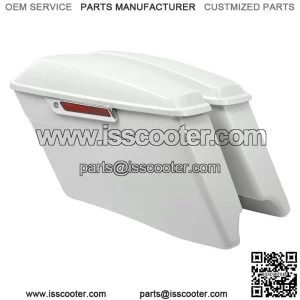 4" Saddlebags Fit For Harley Road Street Glide 2014-2023 Bonneville salt pearl