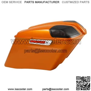 4" Stretched Saddlebags Fit For Harley Street Glide FLHXS 14-23 22 Amber Whiskey