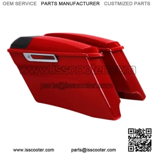 4" Stretched Saddlebags Fit For Harley Touring Road Glide 2014-2023 Billiard Red