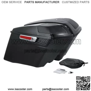 4" Stretched Saddlebags Fit For Harley Touring Road King Electra Glide 14-23 22 (For: Harley-Davidson)