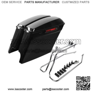 5" Stretched Extended Saddlebag Conversion Bracket Fit For Harley Softail 84-17 (For: Harley-Davidson)