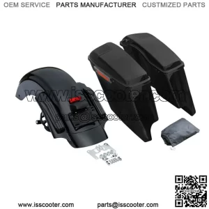 5" Saddlebag 5x7" Speaker Lid Rear LED Fender Fit For Harley Road King 2014-2023 (For: Harley-Davidson)