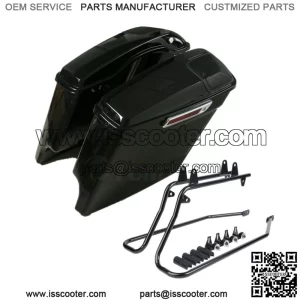 5" Saddlebags 5x7" Speaker Lid Bracket Kit Fit For Harley Softail Deluxe 84-17 (For: Harley-Davidson)