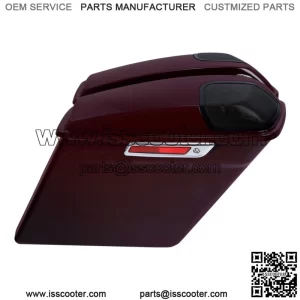 5" Saddlebags Speaker Grills Fit For Harley Touring 2014-2023 Billiard-Burgundy