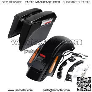 5" Saddlebags Speaker Lids Rear Fender Fit For Harley CVO Road King Glide 09-13 (For: Harley-Davidson)