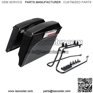 5" Stretched Hard Saddlebags Bracket Kit Fit For Harley Softail Fatboy 1984-2017 (For: Harley-Davidson)