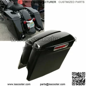5" Stretched Hard Saddlebags Fit For Harley Touring Road King Street Glide 14-23 (For: Harley-Davidson)