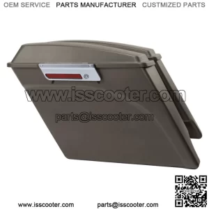 5" Stretched Hard Saddlebags Saddle Bag Fit For Harley Touring Road Glide 93-13 (For: Harley-Davidson)