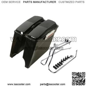 5" Stretched Saddlebag 6x9" Speaker Lid Bracket Kit Fit For Harley Softail 84-17