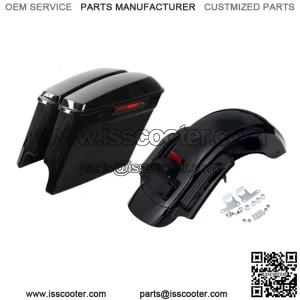 5" Stretched Saddlebag Bag & Rear Fender Fit For Harley Touring Road King 14-23 (For: Harley-Davidson)