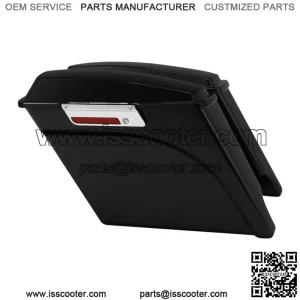 5" Vivid Black Extended Saddlebag Fit For Harley Road King FLT FLHT FLHTCU 93-13 (For: Harley-Davidson)