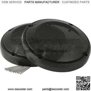 6.5" Saddlebag Lid Speaker Grills Covers screw Fit For Harley Street Glide 83-23 (For: Harley-Davidson)