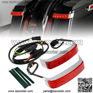 ABS Saddlebag LED Run Brake Turn Light Red Len Fit For Harley Road Glide 14-23 (For: Harley-Davidson)