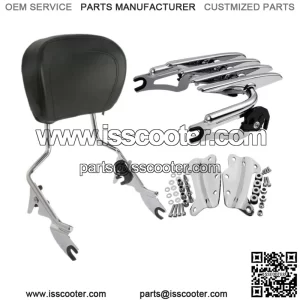 Backrest Sissy Bar Stealth Luggage Rack Docking Fit For Harley Road King 09-13 (For: Harley-Davidson)