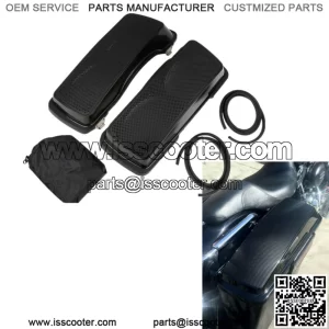 Black 6"x9" Saddlebag Dual Speaker Lid Fit For Harley Touring Street Glide 93-13 (For: Harley-Davidson)