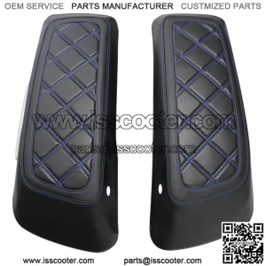 Black Blue Saddlebags Lids Covers Fit For Harley Road King Electra Glide 14-23