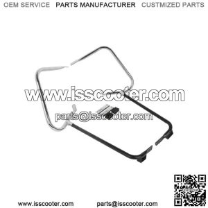 Black Chrome Saddlebag Bracket Set Fit For Harley Davidson Touring Models 97-08 (For: Harley-Davidson)