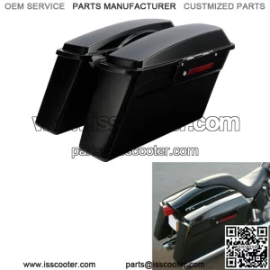 Black Hard SaddleBags Bags Fit For Harley Touring Electra Street Glide 1994-2013 (For: Harley-Davidson)