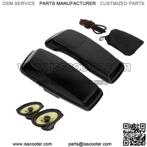 Black Hard Saddlebags Lids 6x9" Speakers Fit For Harley Touring Road King 14-23 (For: Harley-Davidson)
