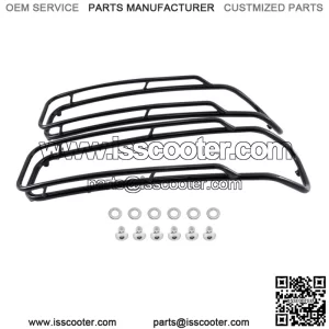 Black Iron Saddlebags Lid Top Rail Guards Fit For Harley Touring Road King 14-23 (For: Harley-Davidson)