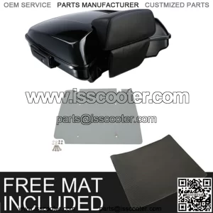 Black Razor Pack Trunk Backrest Base Plate Fit For Harley Tour Pak Touring 14-22 (For: Harley-Davidson)