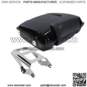 Black Razor Pack Trunk Backrest Rack Fit For Harley Tour Pak FLHX FLTRX 09-13 12 (For: Harley-Davidson)