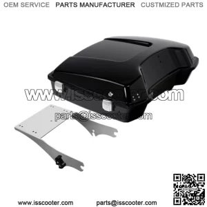 Black Razor Pack Trunk Mount Rack For Harley Tour Pak Road Street Glide 97-08 07 (For: Harley-Davidson)