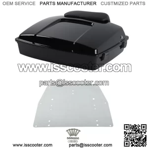 Black Razor Pack Trunk Pad Base Plate For Harley Tour Pak Road King Glide 97-13 (For: Harley-Davidson)