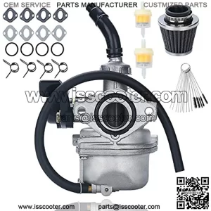 Carburetor PZ19 Carb Set, for 50cc 70cc 80cc 90cc 110cc 125cc ATV Dirt Pit Bike Taotao Honda CRF By LIAMTU, with Air Filter and Fuel Filter